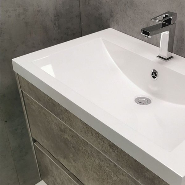 Мебель для ванной Art & Max Family 75 подвесная, цвет цемент  - фото 1
