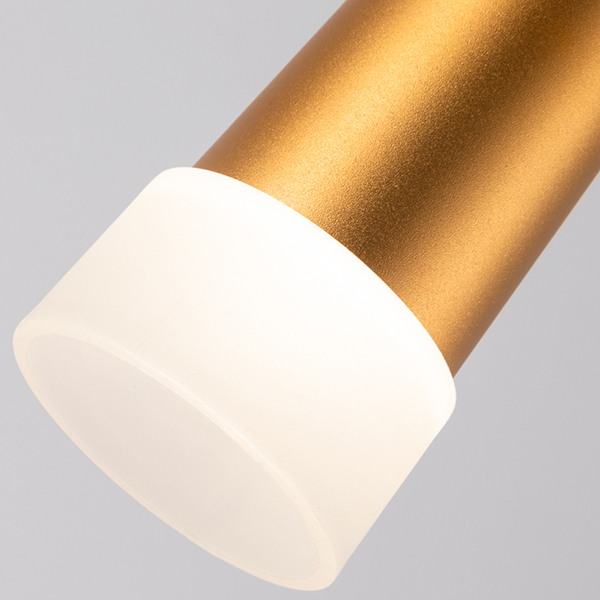 Подвесной светильник Arte Lamp Sabik A6010SP-1SG, арматура золото, плафон пластик / металл белый / золото, 6х6 см