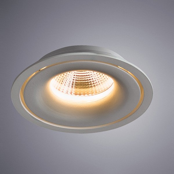 Точечный светильник Arte Lamp Apertura A3307PL-1WH, арматура белая, 8х8 см - фото 1