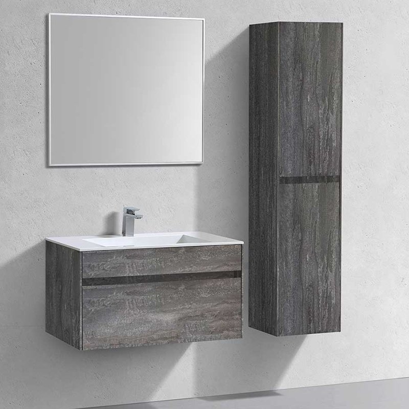 Мебель для ванной Vincea Chiara 80, с 1 ящиком, цвет серый камень