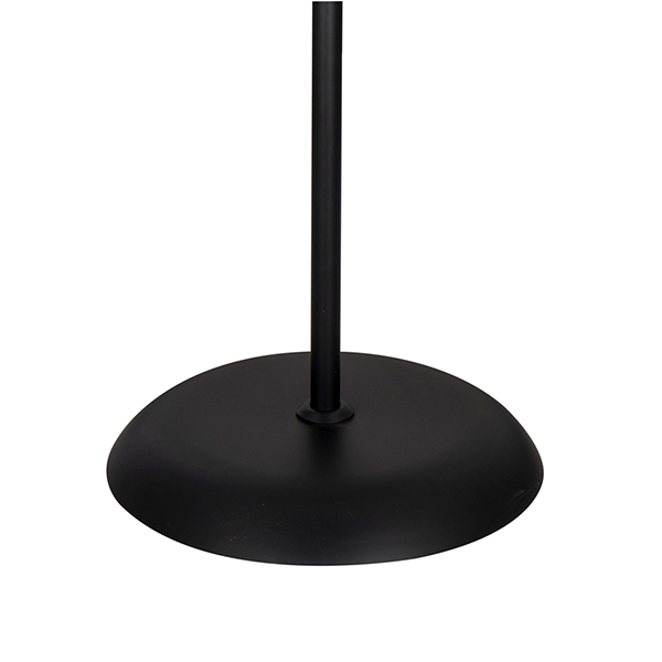 Торшер Arte Lamp Duetto A9569PN-2BK, арматура черная / медь, плафон пластик белый, 30х30 см - фото 1