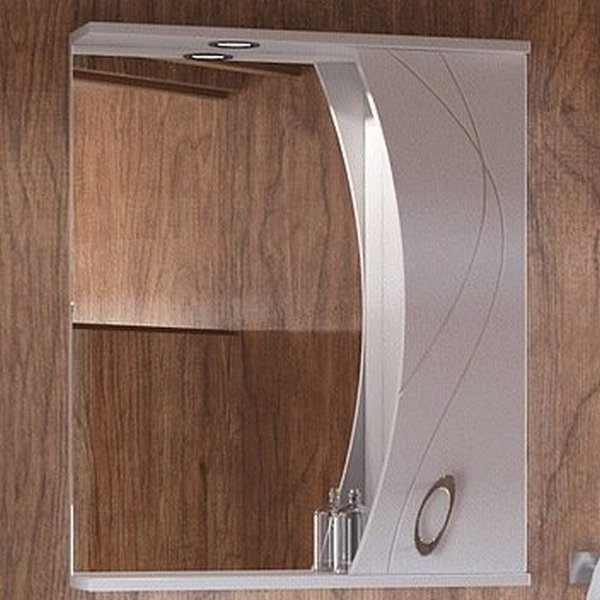 Шкаф-зеркало Corozo Наина 60/С, правый, с подсветкой, цвет белый - фото 1