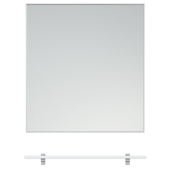 Зеркало Corozo Мирэль 60x65, с полкой, цвет белый - фото 1