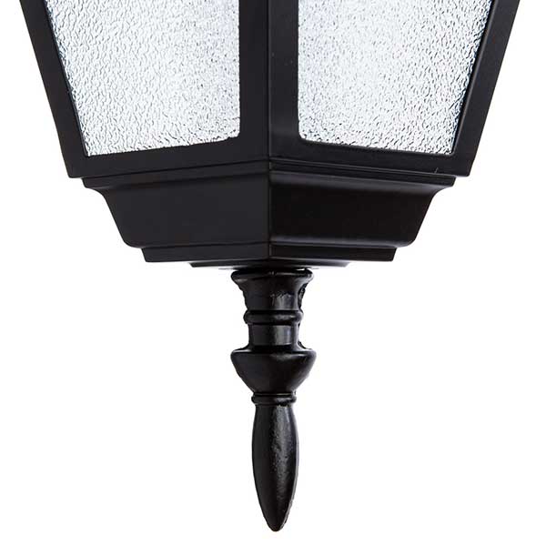 Уличный светильник подвесной Arte Lamp Bremen A1015SO-1BK, арматура черная, плафон стекло прозрачное, 15х15 см - фото 1