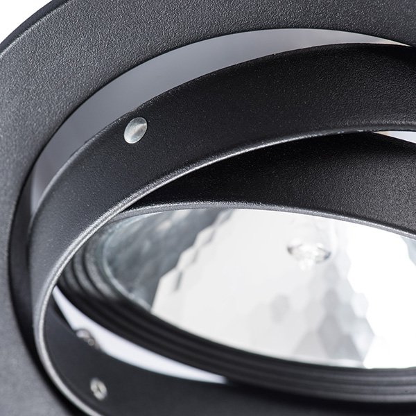 Точечный светильник Arte Lamp Apus A6664PL-1BK, арматура черная, 18х18 см