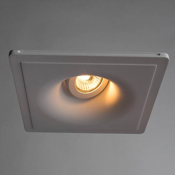 Точечный светильник Arte Lamp Invisible A9410PL-1WH, арматура белая, 21х21 см