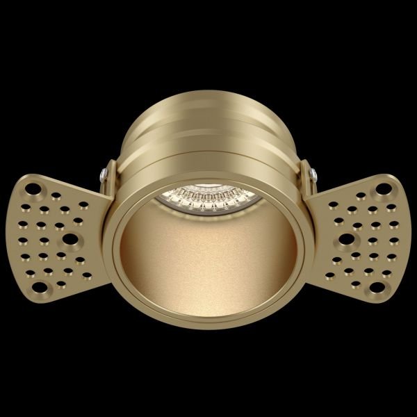 Встраиваемый светильник Maytoni Technical Reif DL048-01MG, арматура золото матовое, плафон металл золото матовое - фото 1