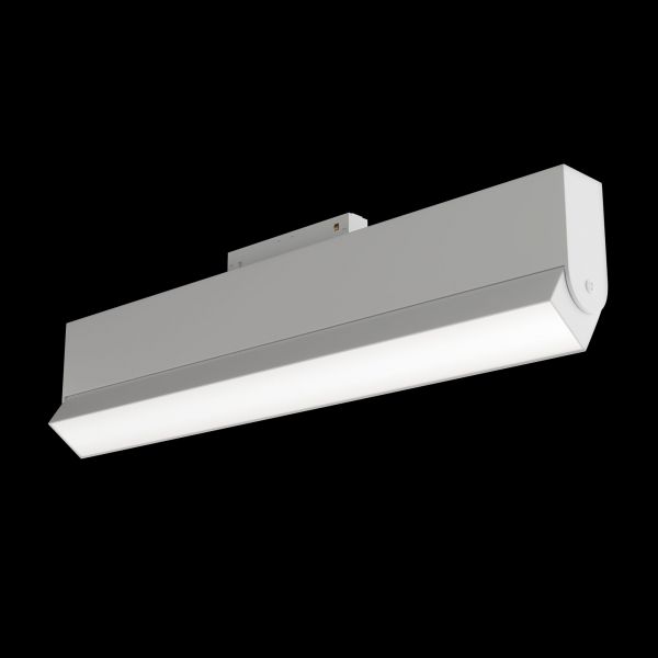 Трековый светильник Maytoni Technical Basis TR013-2-20W3K-W, арматура белая, плафон металл белый