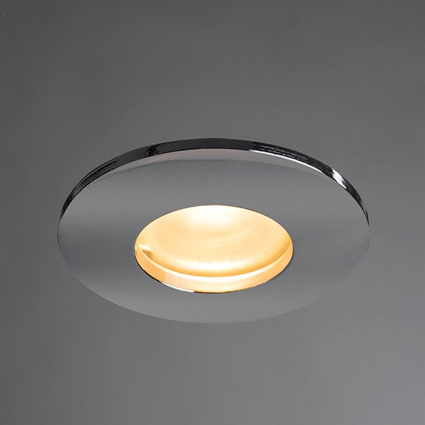 Точечный светильник Arte Lamp Aqua A5440PL-1CC, арматура хром, плафон стекло белое, 8х8 см - фото 1