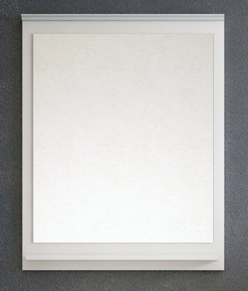 Зеркало Corozo Блюз 65x80, с полкой, цвет белый - фото 1