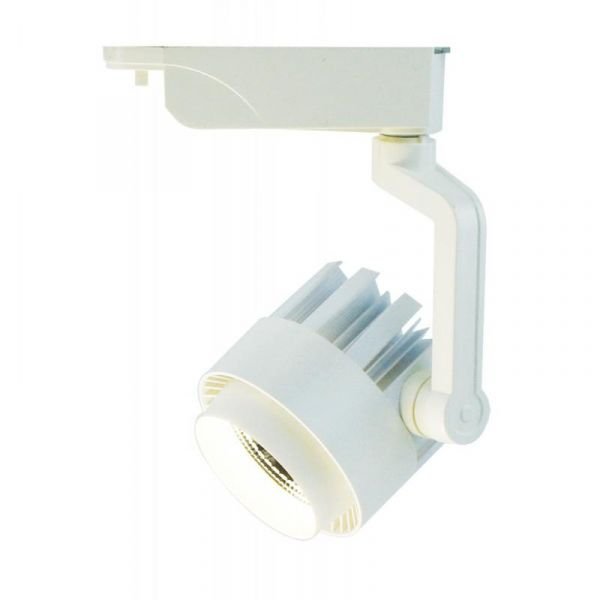 Трековый светильник Arte Lamp Vigile A1620PL-1WH, арматура цвет белый, плафон/абажур металл, цвет белый