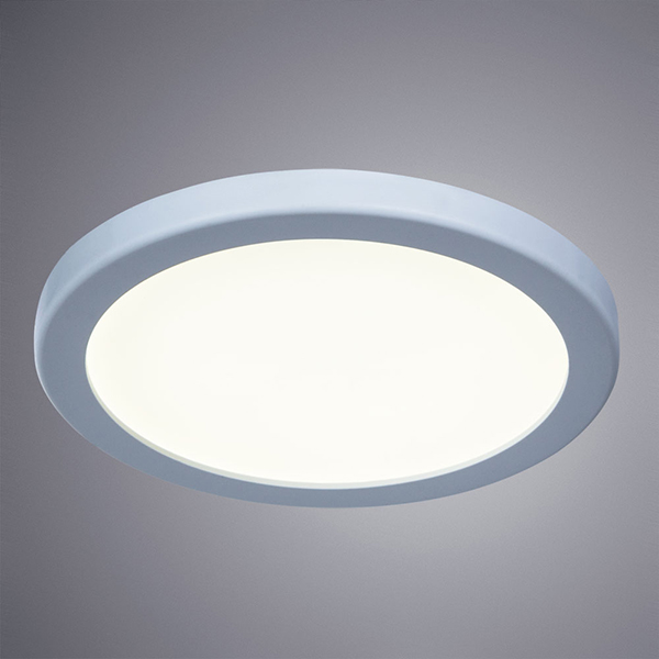 Точечный светильник Arte Lamp Mesura A7978PL-1WH, арматура белая, плафон пластик белый, 12х12 см