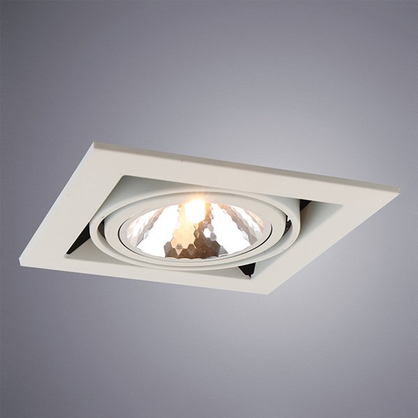 Точечный светильник Arte Lamp Cardani Semplice A5949PL-1WH, арматура белая, 20х20 см