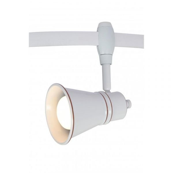 Трековый светильник Arte Lamp Rails Heads A3057PL-1WH, арматура цвет белый, плафон/абажур металл, цвет белый