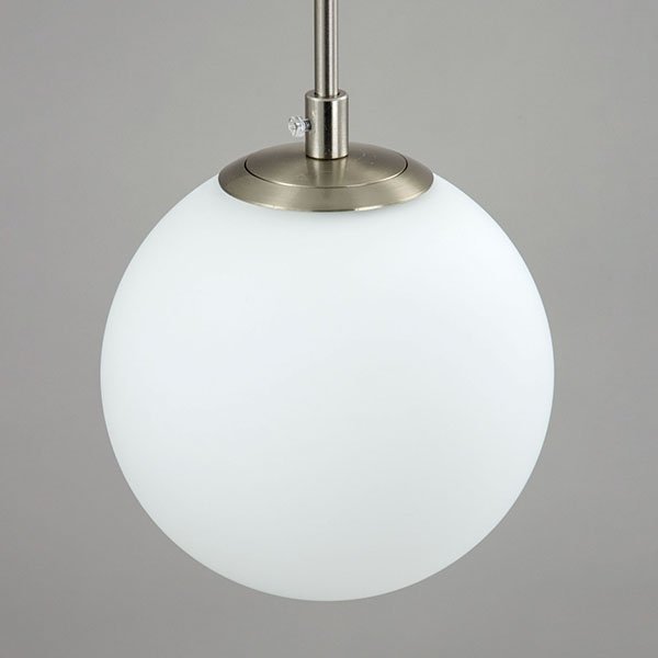 Подвесной светильник Citilux Томми CL102054, арматура хром матовый, плафоны стекло белое, 36х36 см - фото 1