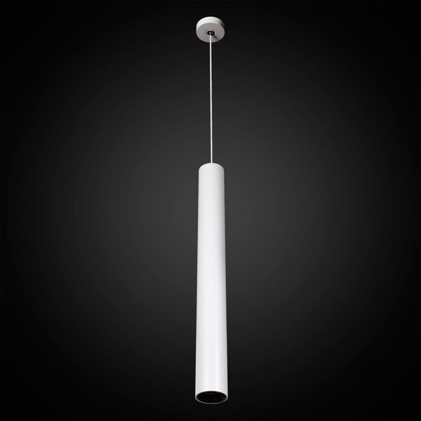 Подвесной светильник Citilux Тубус CL01PBL120N, арматура белая, плафон металл белый
