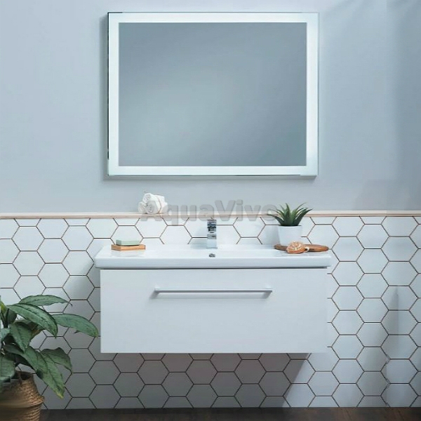 Мебель для ванной Dreja Big Inn 100, цвет белый глянец