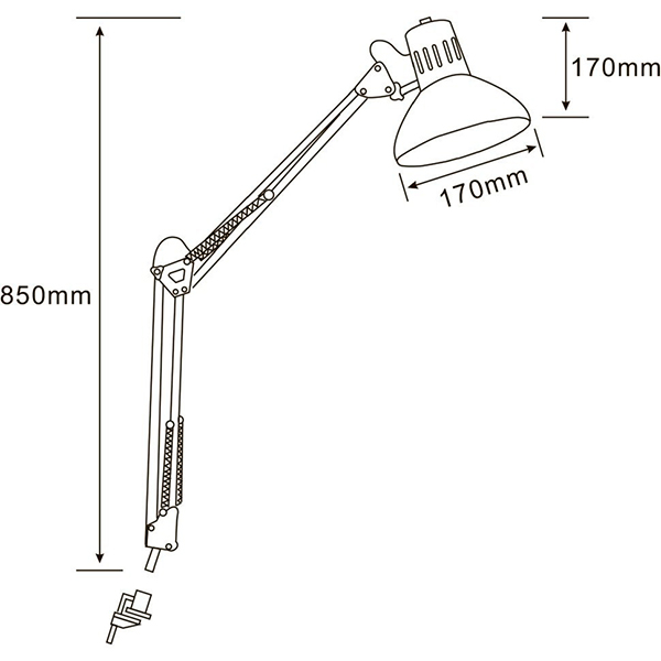 Настольная лампа Arte Lamp Senior A6068LT-1SS, арматура хром, плафон металл хром, 17х30 см