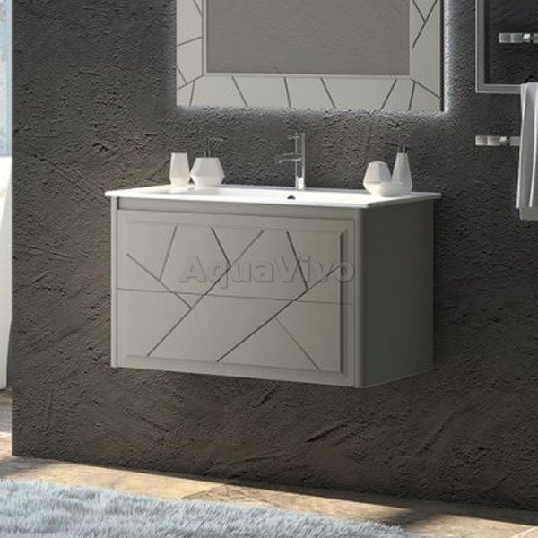 Мебель для ванной Опадирис Луиджи 90, цвет серый