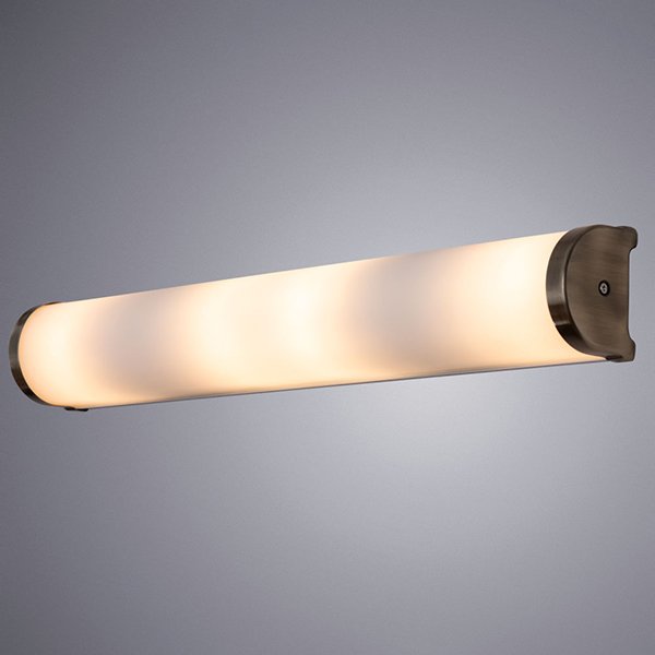 Настенный светильник Arte Lamp Aqua-Bara A5210AP-4AB, арматура хром, плафон стекло белое, 55х9 см