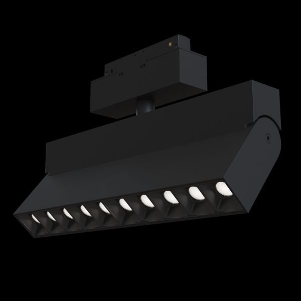 Трековый светильник Maytoni Technical Points TR015-2-20W4K-B, арматура черная, плафон металл черный - фото 1