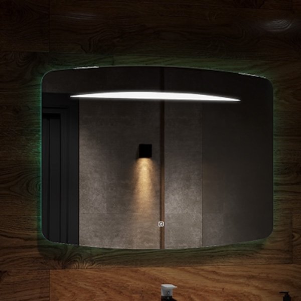 Зеркало Art & Max Gina 100x70, с подсветкой и диммером, функцией антизапотевания