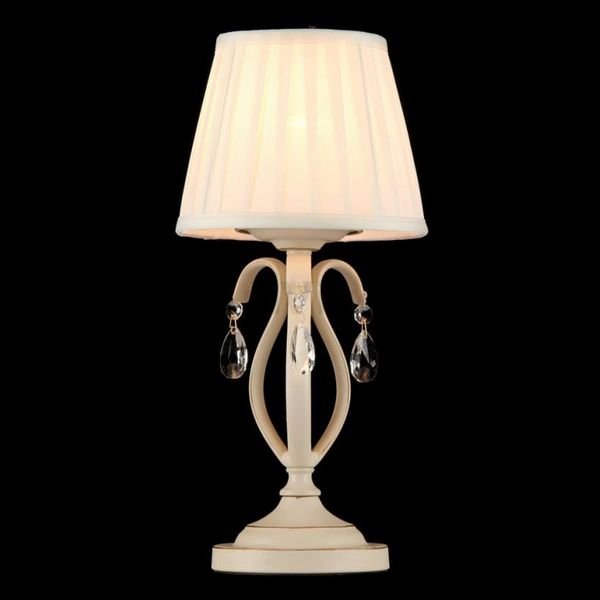 Интерьерная настольная лампа Maytoni Brionia ARM172-01-G, арматура цвет белый, плафон/абажур ткань, цвет белый