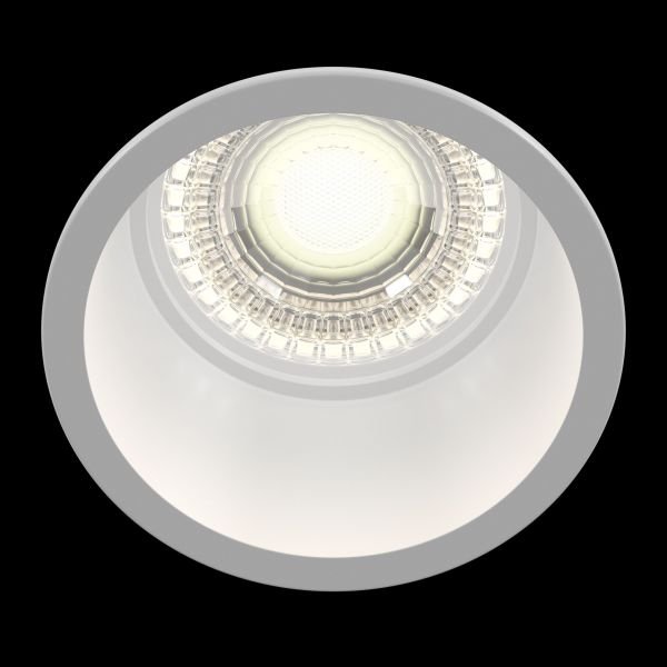 Встраиваемый светильник Maytoni Technical Reif DL049-01W, арматура белая, плафон металл белый - фото 1