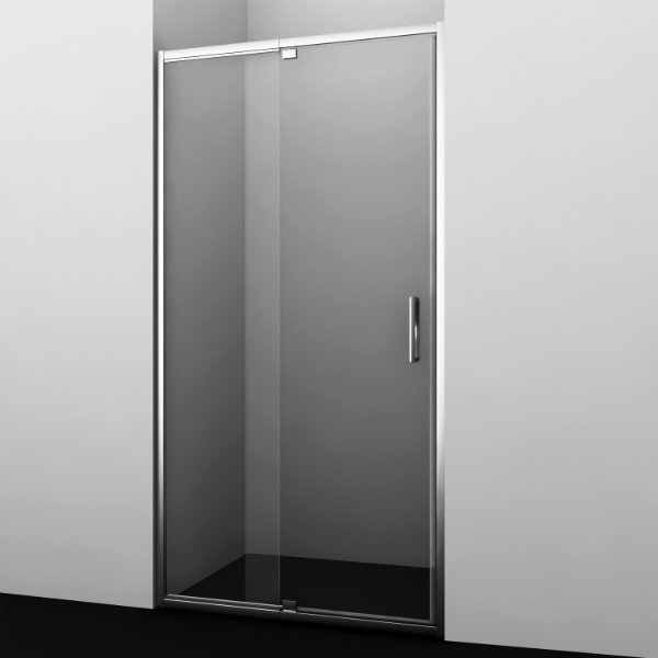 Душевая дверь WasserKRAFT Berkel WasserSchutz 48P12 100x200, стекло прозрачное, профиль серебристый - фото 1
