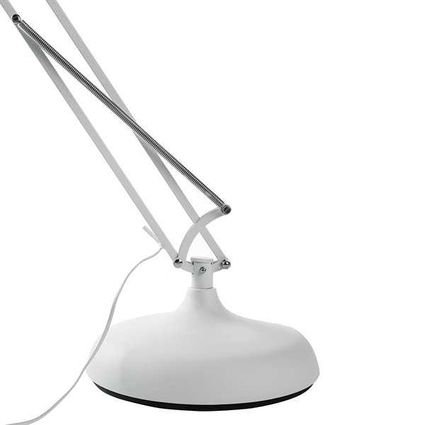 Торшер Arte Lamp Goliath A2487PN-1WH, арматура белая, плафон металл белый, 43х65 см