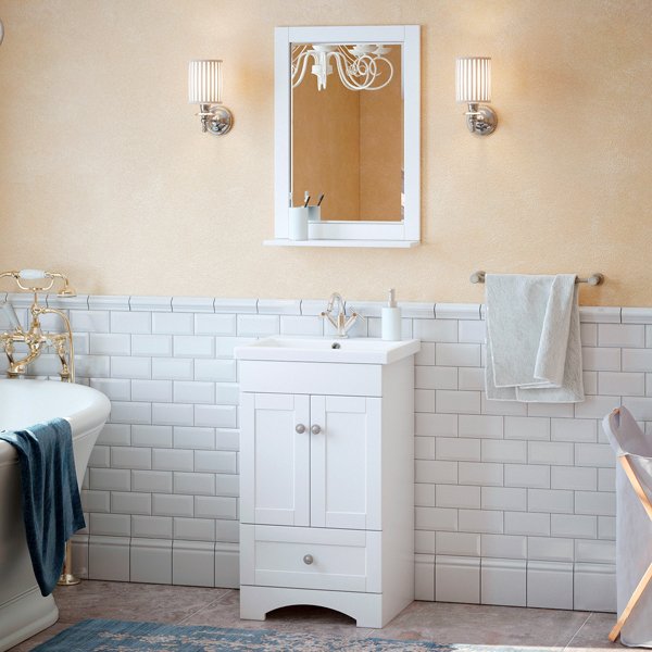 Мебель для ванной Corozo Техас 50, цвет белый