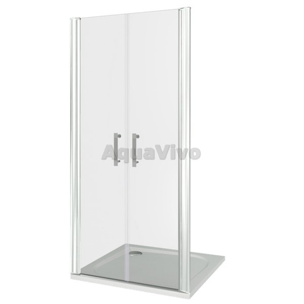 Душевая дверь Good Door Mokka SD-100-C-WE 100, стекло прозрачное, профиль белый, с магнитным профилем
