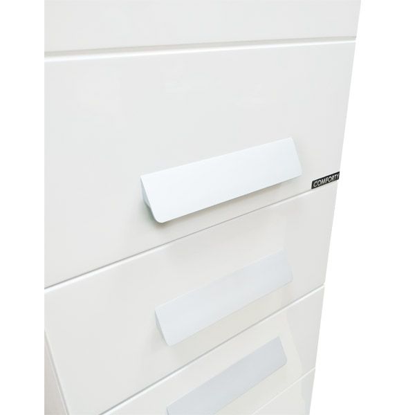 Шкаф-пенал Comforty Модена М-35, цвет белый матовый
