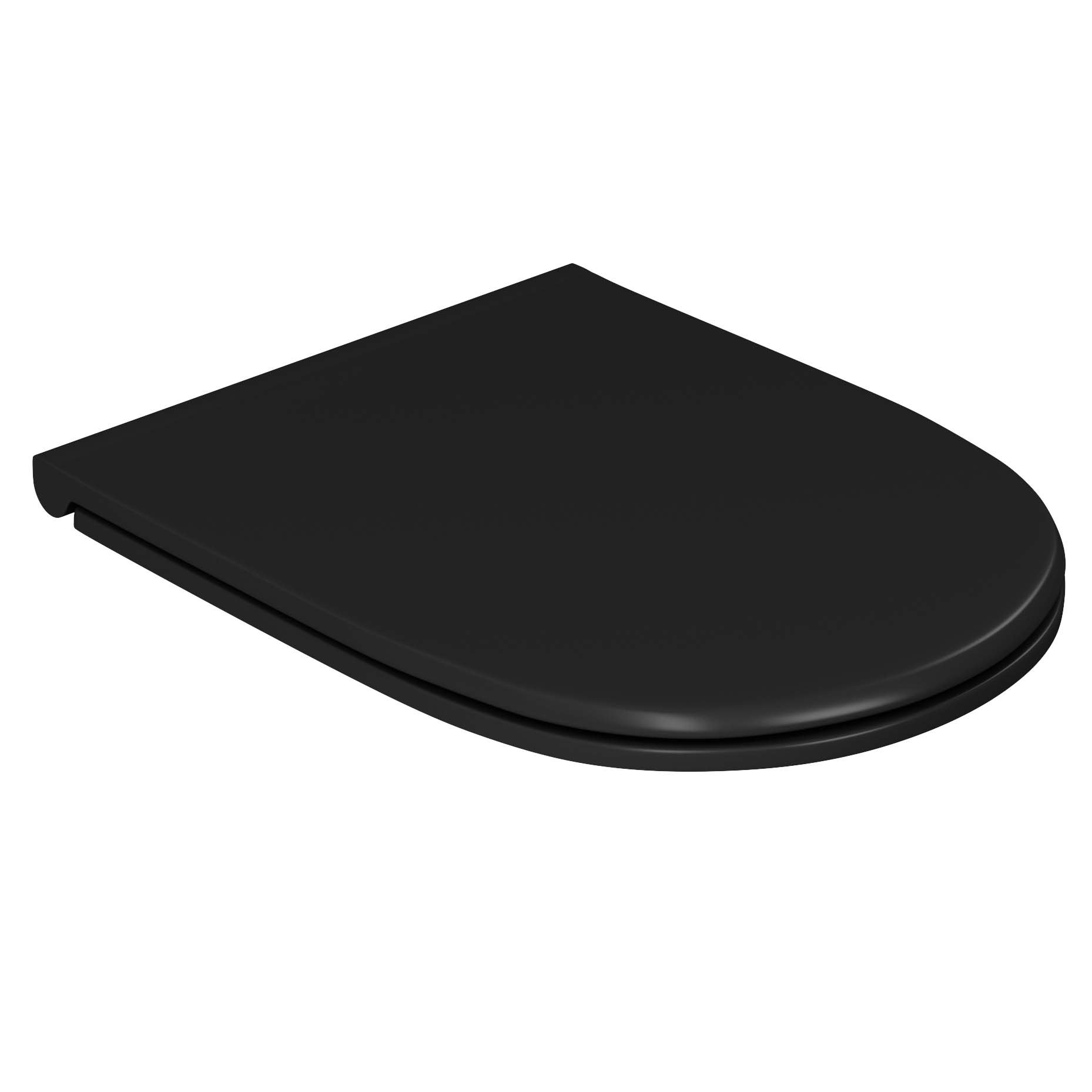 Унитаз D&K Matrix DT1396025 подвесной, безободковый, с сиденьем микролифт, цвет черный