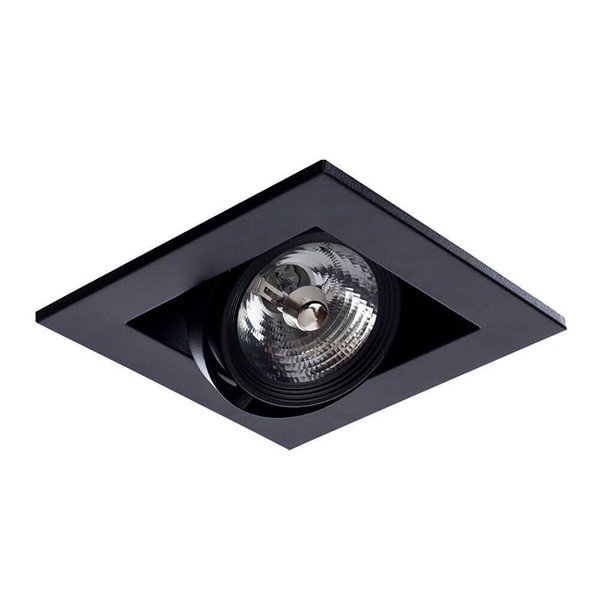 Точечный светильник Arte Lamp Cardani Medio A5930PL-1BK, арматура черная, 15х15 см