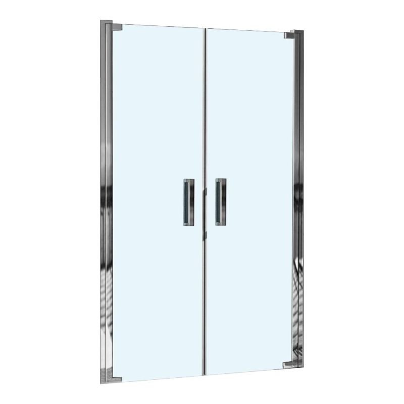 Душевая дверь Weltwasser WW600 100х185, стекло прозрачное, профиль хром - фото 1