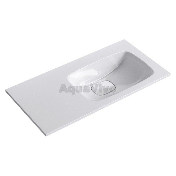 Мебель для ванной Aqwella Malaga 90, цвет белый, правая - фото 1