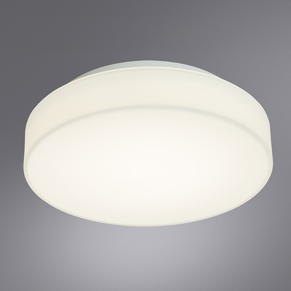 Потолочный светильник Arte Lamp Aqua-Tablet Led A6818PL-1WH, арматура белая, плафон стекло белое, 22х22 см