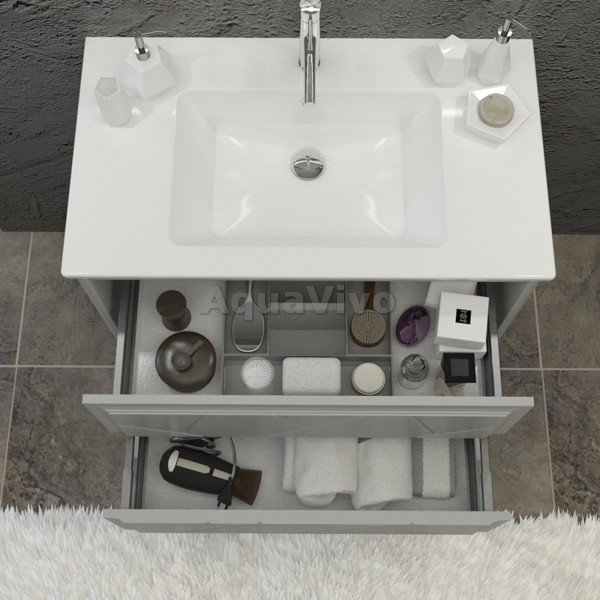 Мебель для ванной Опадирис Луиджи 70, цвет серый - фото 1