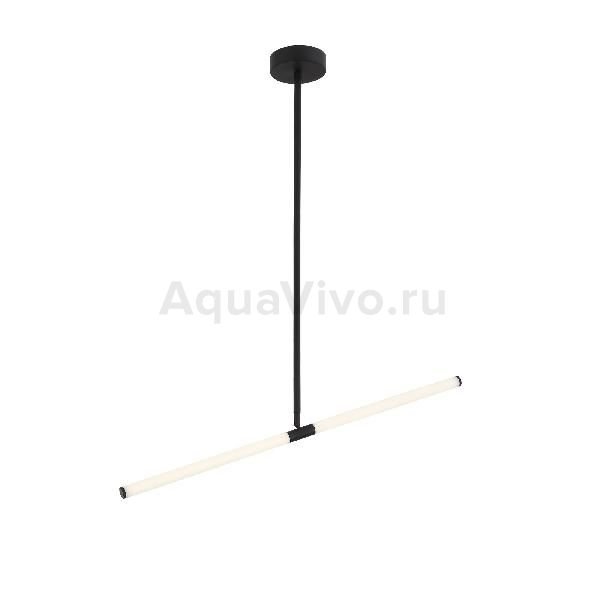 Подвесной светильник ST Luce Bisaria SL393.403.02, арматура металл, цвет черный, плафон акрил, цвет белый