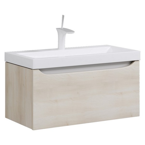 Мебель для ванной Aqwella Верона 80 подвесная, цвет акация - фото 1