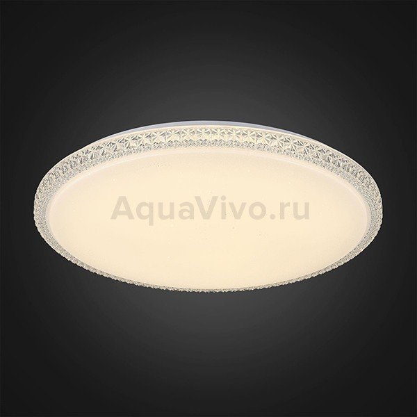 Потолочный светильник Citilux Кристалино Слим CL715R720, арматура белая, плафон полимер белый / прозрачный, 60х60 см