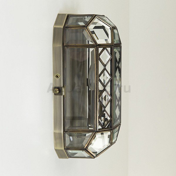 Бра Citilux Фасет CL441310, арматура бронза, плафон стекло прозрачное, 17х11 см - фото 1