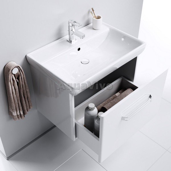 Мебель для ванной Aqwella Нео Т7 70 подвесная, цвет белый
