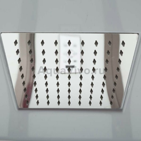 Душевая кабина Deto D119 S LED 110х90, стекло рифленое, профиль хром, с подсветкой