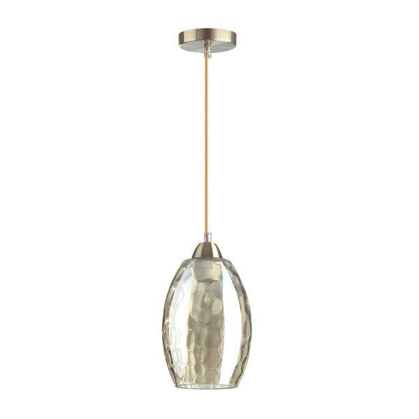 Подвесной светильник Lumion Sapphire 4489/1, арматура бронза, плафон стекло серое