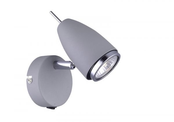 Спот Arte Lamp Regista A1966AP-1GY, арматура цвет серый/хром, плафон/абажур металл, цвет серый