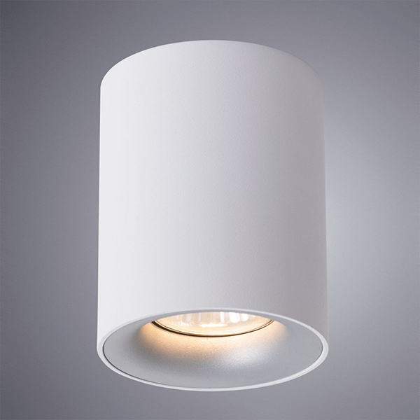 Потолочный светильник Arte Lamp Torre A1532PL-1WH, арматура белая, плафон металл белый, 8х8 см - фото 1
