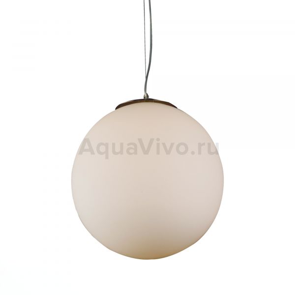 Подвесной светильник ST Luce Piegare SL290.503.01, арматура металл, цвет никель, плафон стекло, цвет белый