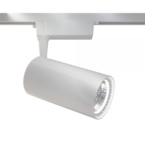 Трековый светильник Maytoni Technical Vuoro TR003-1-40W4K-W, арматура белая, плафон металл белый